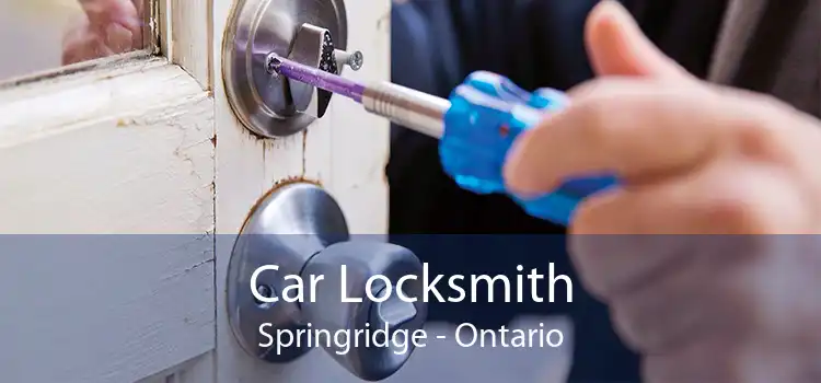 Car Locksmith Springridge - Ontario