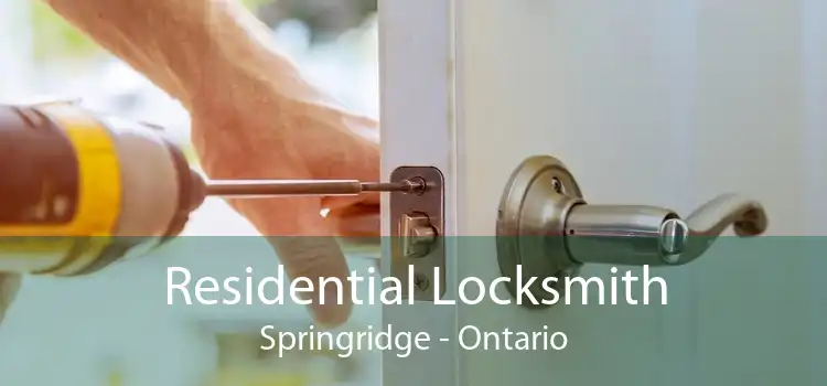Residential Locksmith Springridge - Ontario